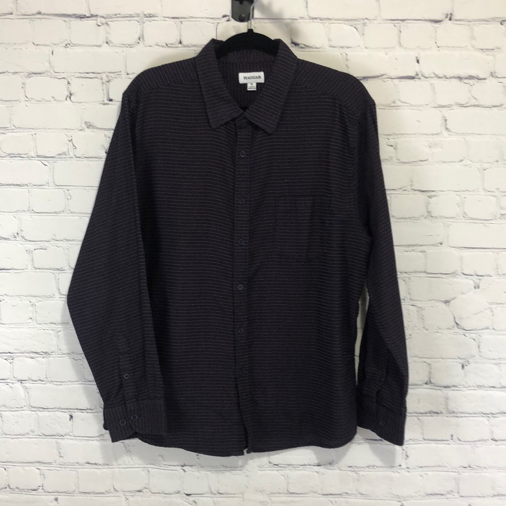 Haggar, XL, Long Sleeve, Button Shirt